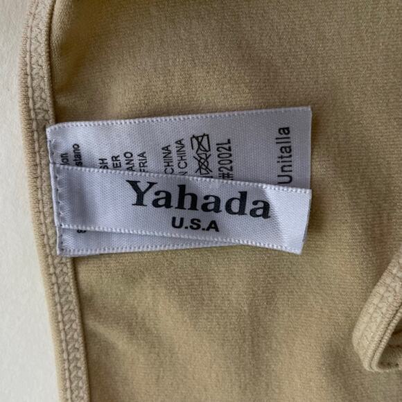 Yahada (2) women's nylon blend camisoles in cream & beige. - Picture 5 of 6